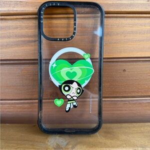 Casetify Clear Phone Case with Cartoon and Black Border